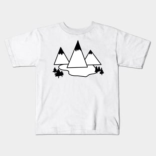 Simplistic mountains Kids T-Shirt